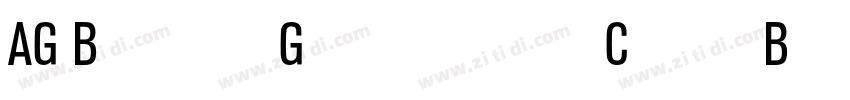AG BankGothicCnd Bo字体转换